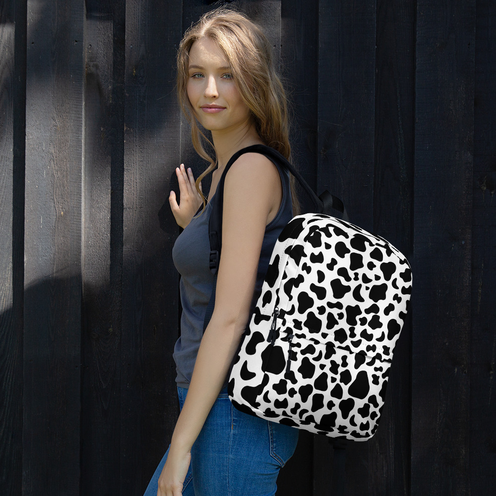 Cow Print Backpack